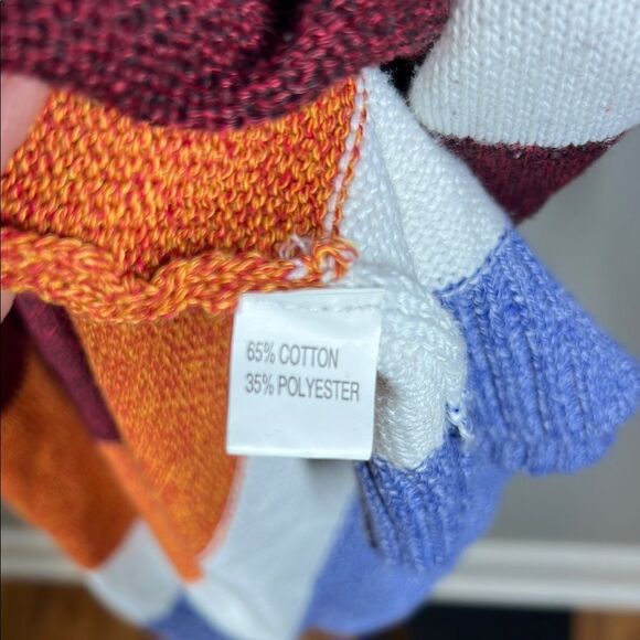 Ecowish Open front Striped Multicolor Cardigan - Picture 4 of 4